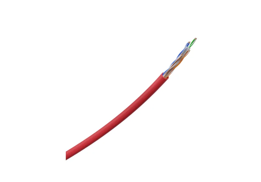 CABO U/UTP CAT.6 4PX23 AWG 100M IMPACT GIGA IG6CVM VERMELHO
